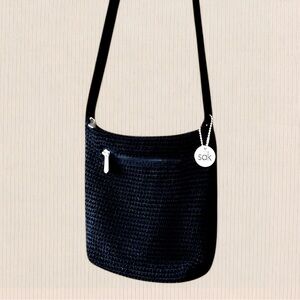 VINTAGE THE SAK Crochet Crossbody Handbag